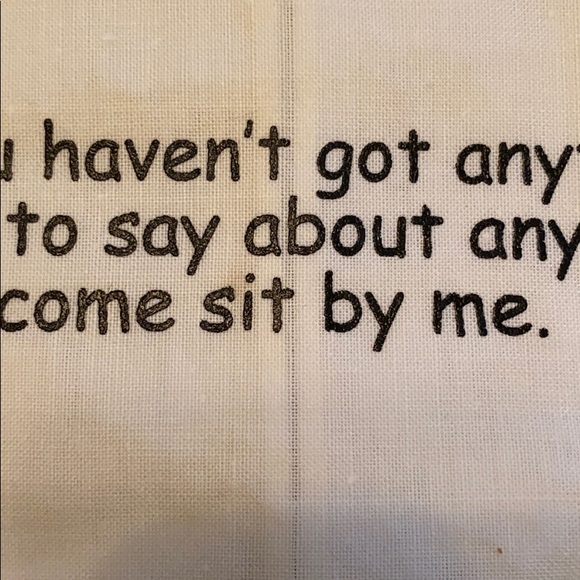 Cotton tea towel with funny quote - Picture 6 of 6